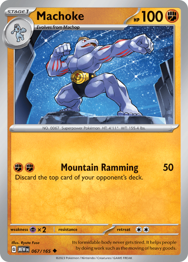 Machoke 151 card