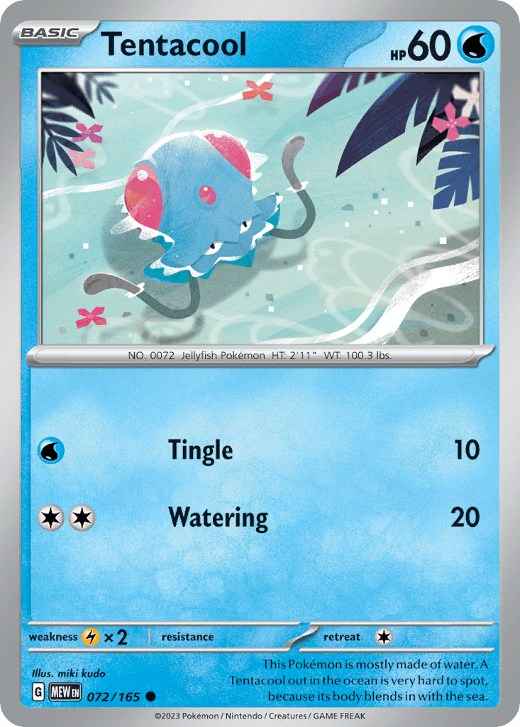 Tentacool 151 card