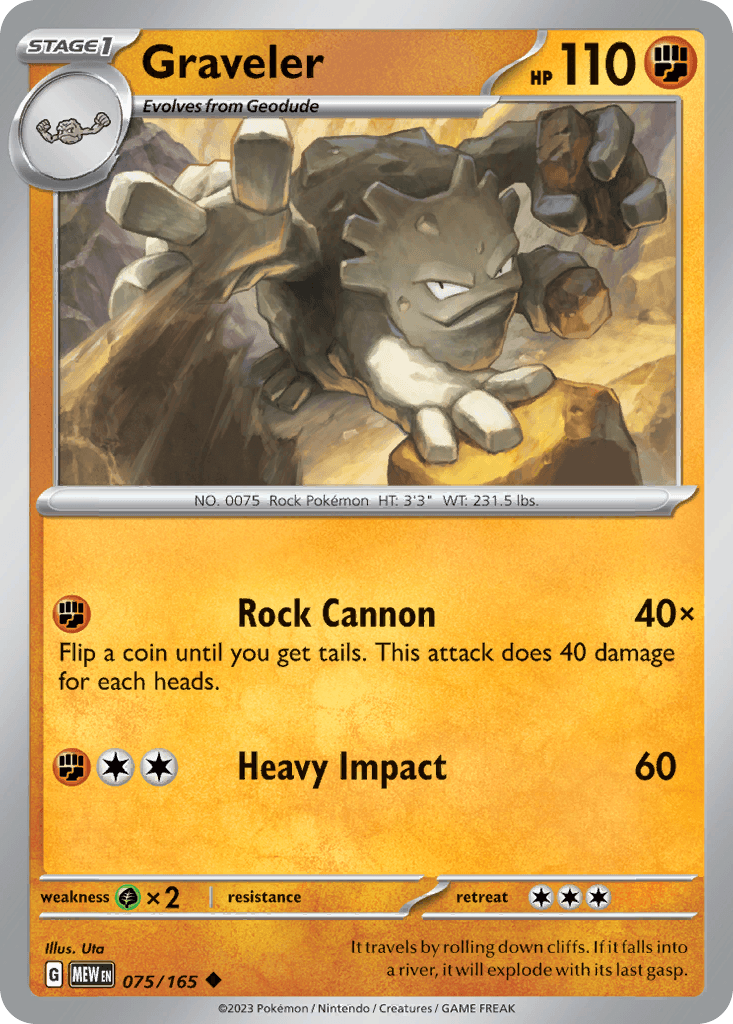 Graveler 151 card