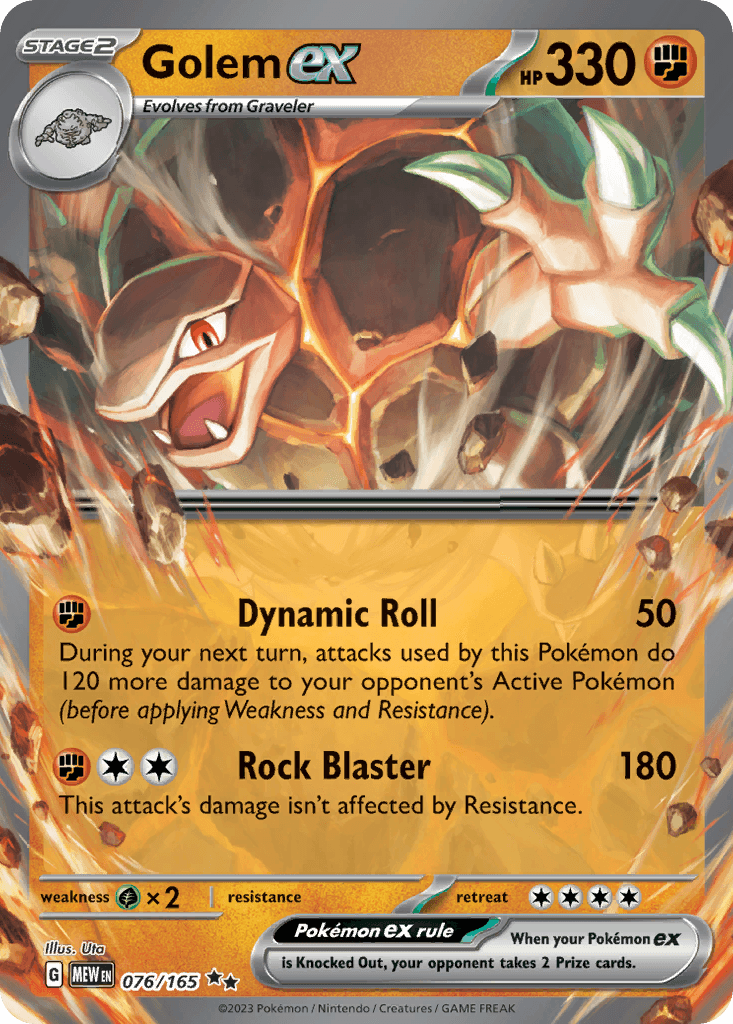 Golem ex 151 card