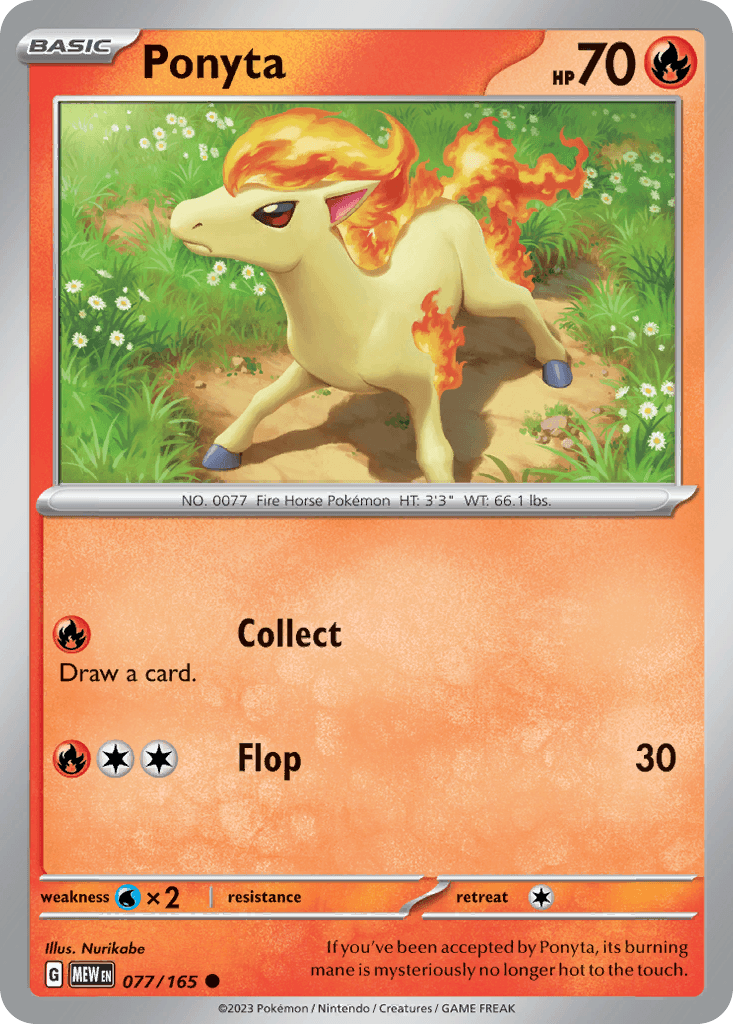 Ponyta 宝可梦 card
