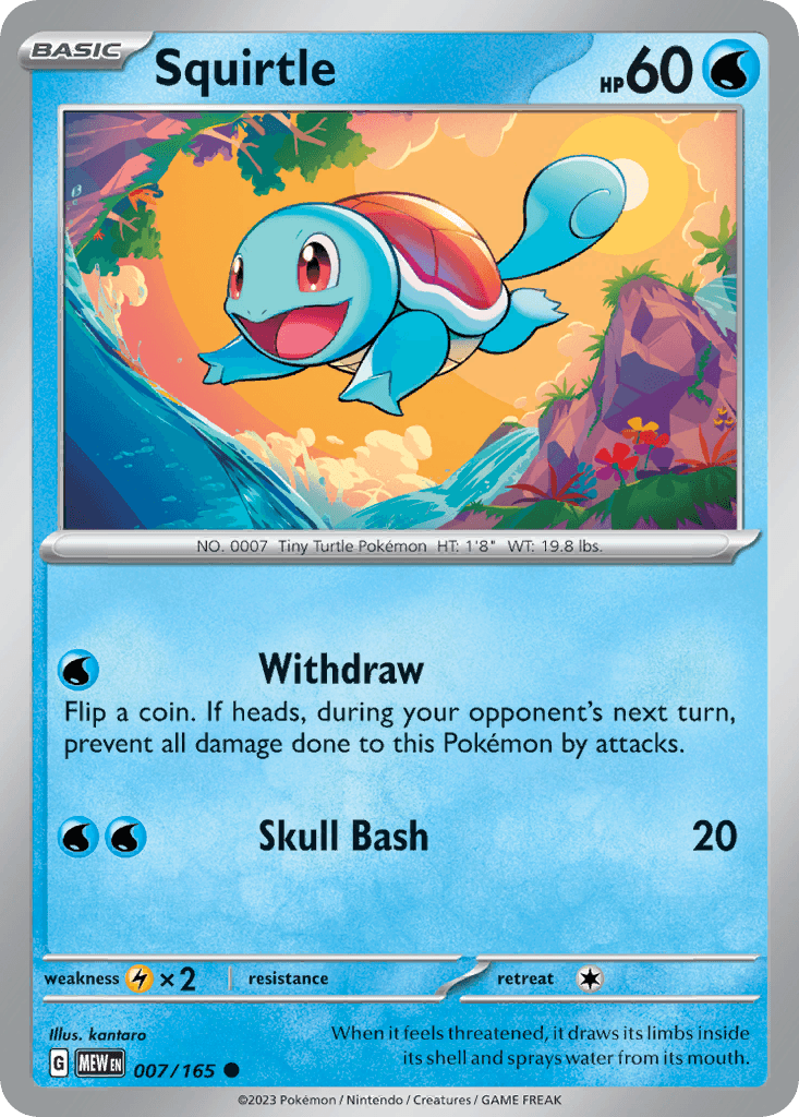 Squirtle 151 card