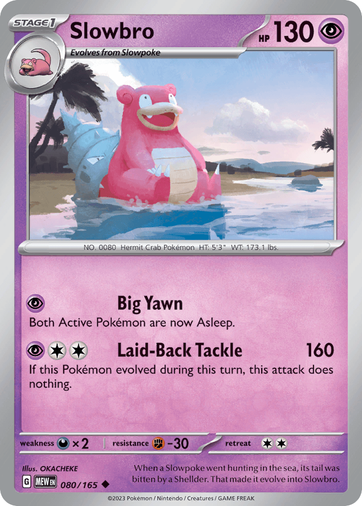Slowbro 151 card