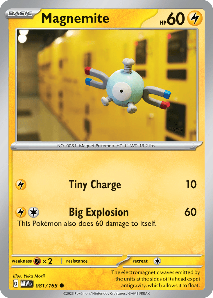 Magnemite 151 card