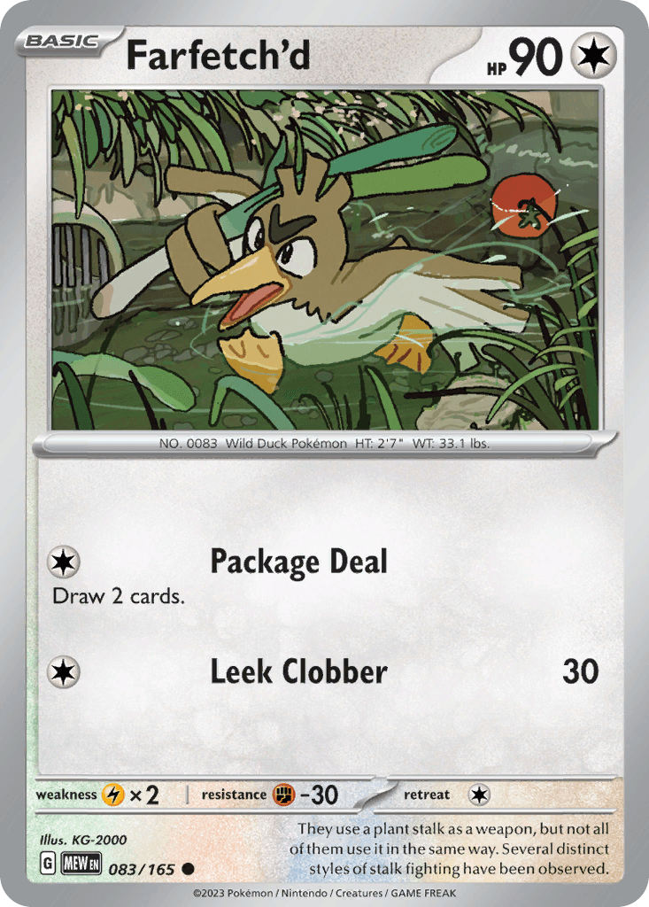 Farfetch'd 151 card