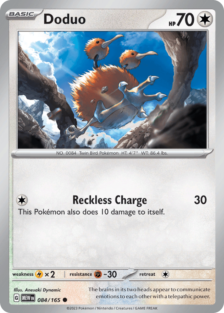 Doduo 宝可梦 card