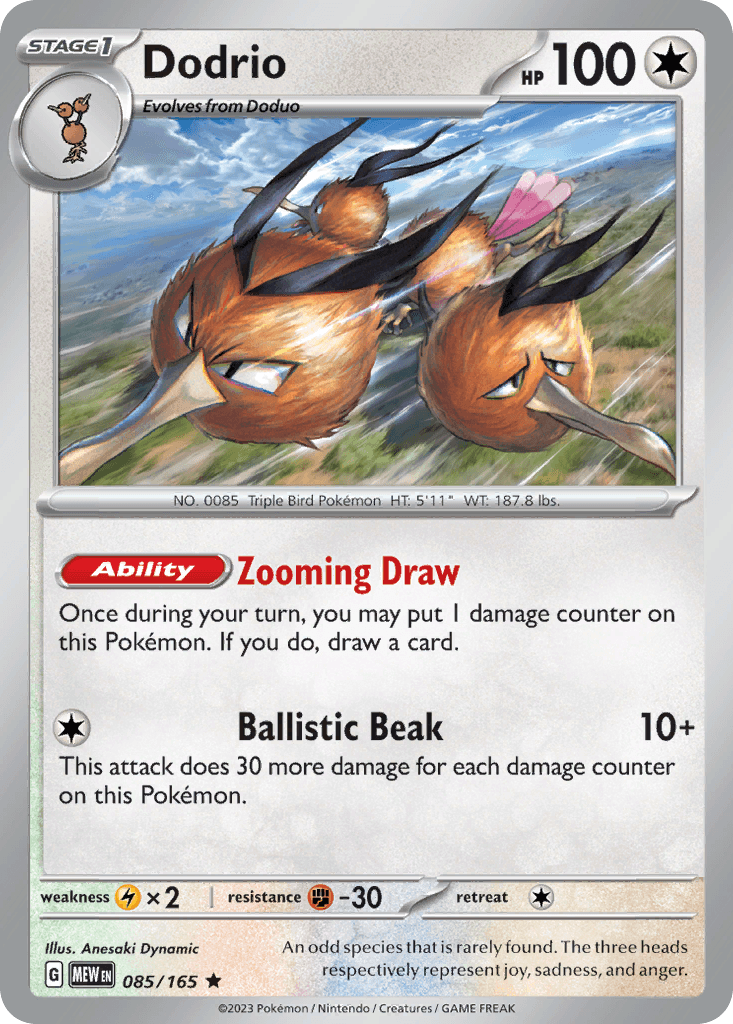 Dodrio 宝可梦 card