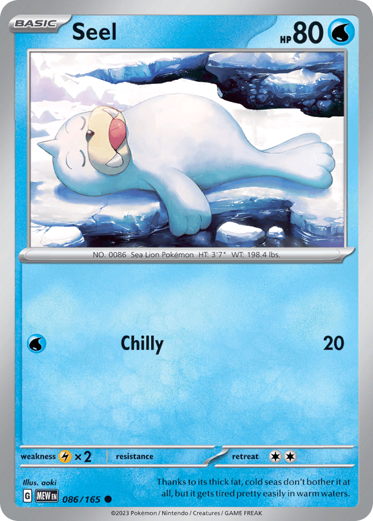 Seel 寶可夢 card