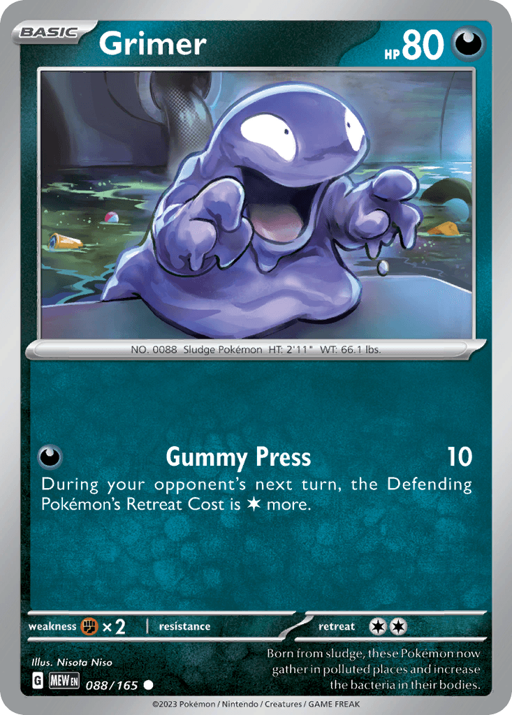 Grimer 寶可夢 card