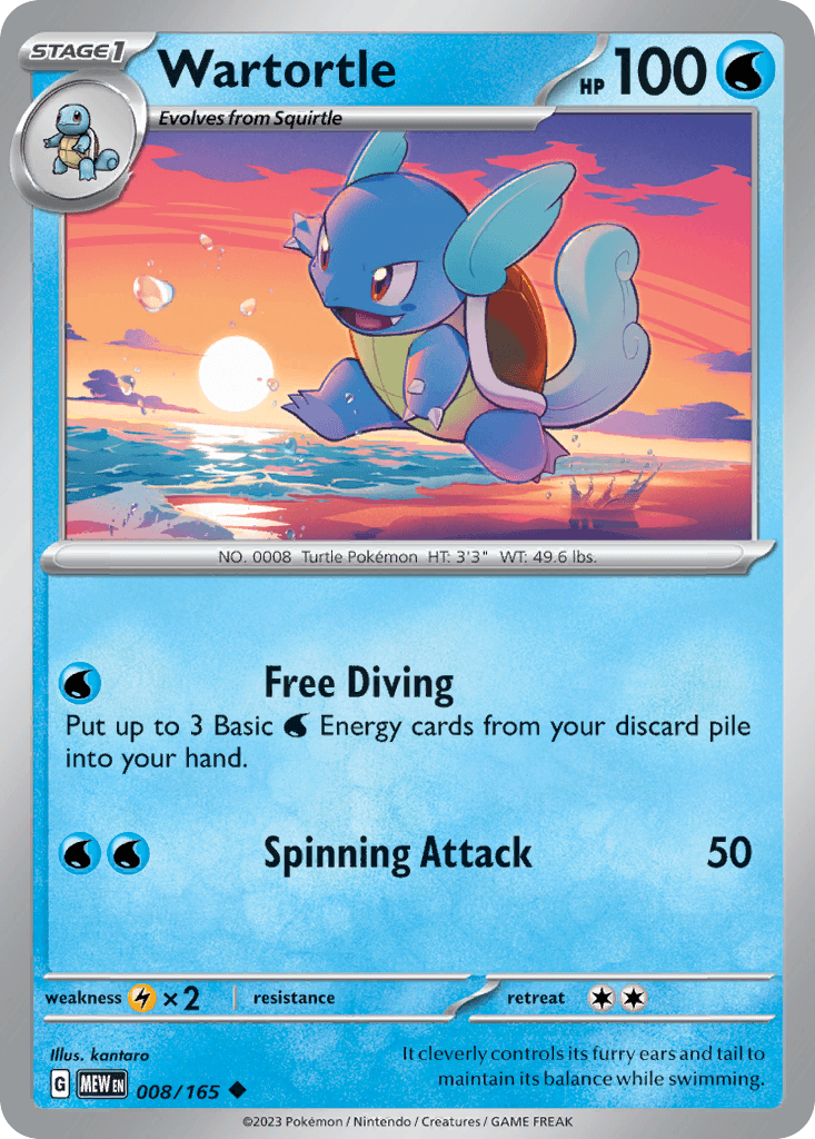 Wartortle 151 card