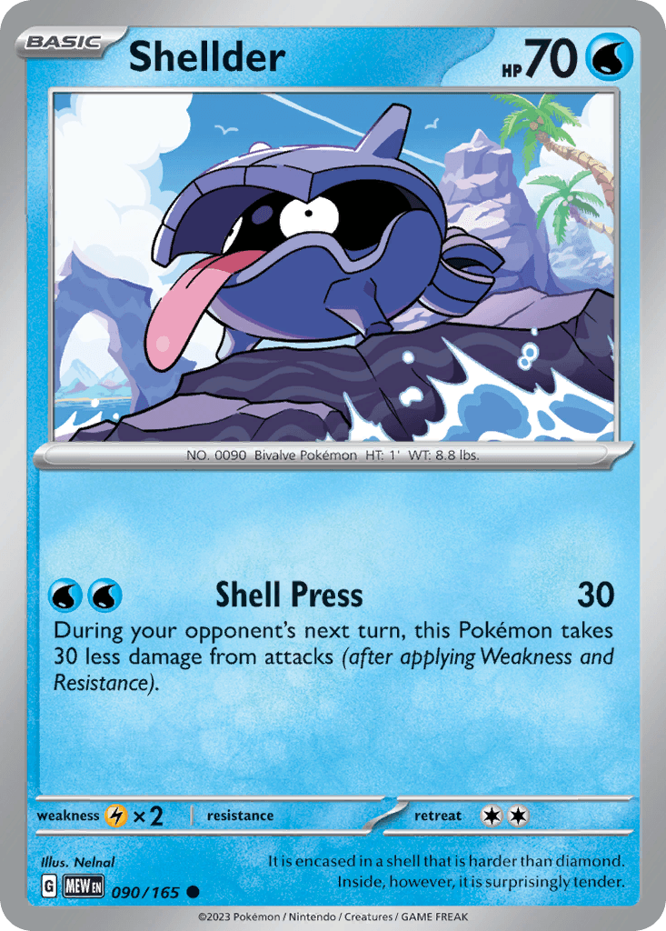 Shellder 151 card