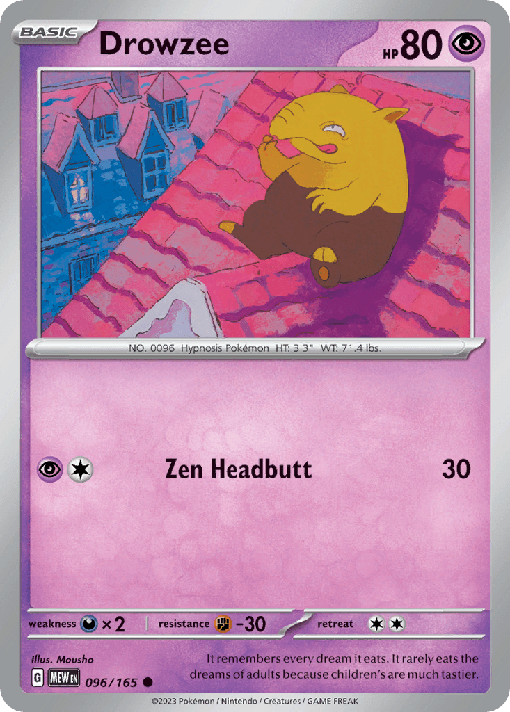 Drowzee 151 card