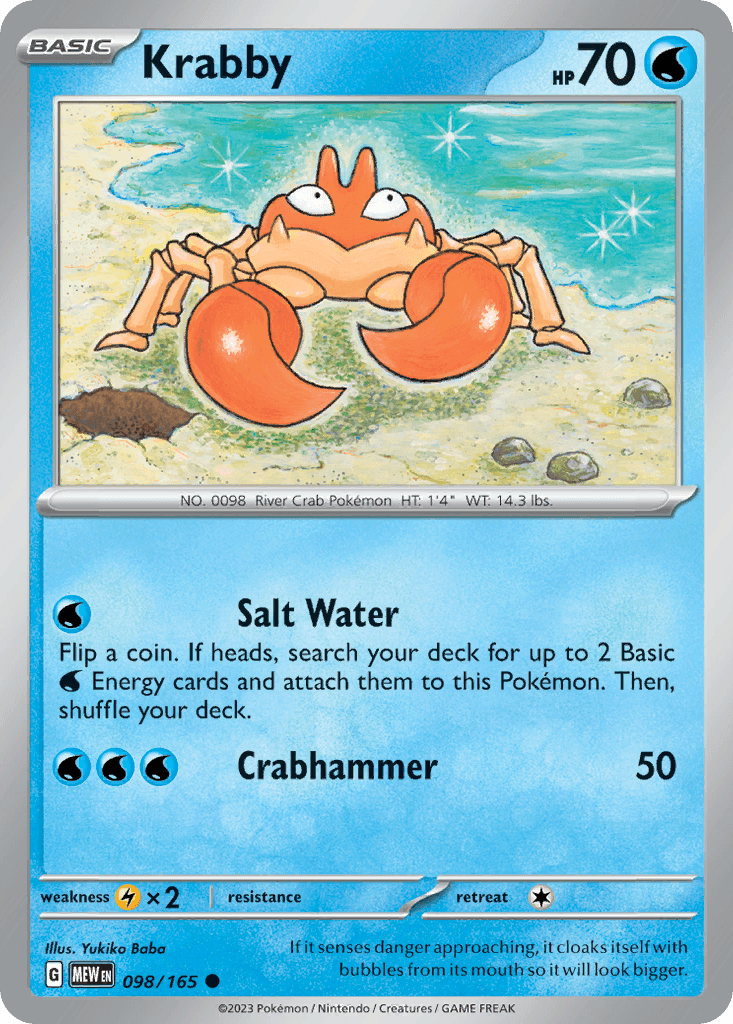 Krabby 151 card