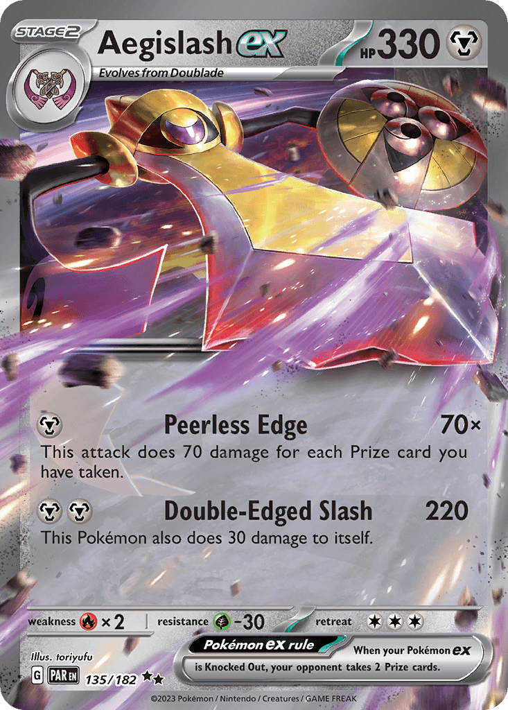 Aegislash ex Paradox Rift card