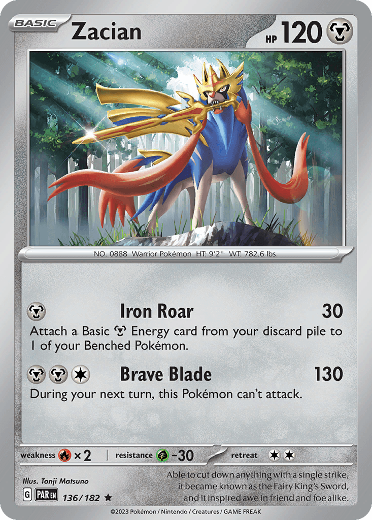 Zacian Paradox Rift card
