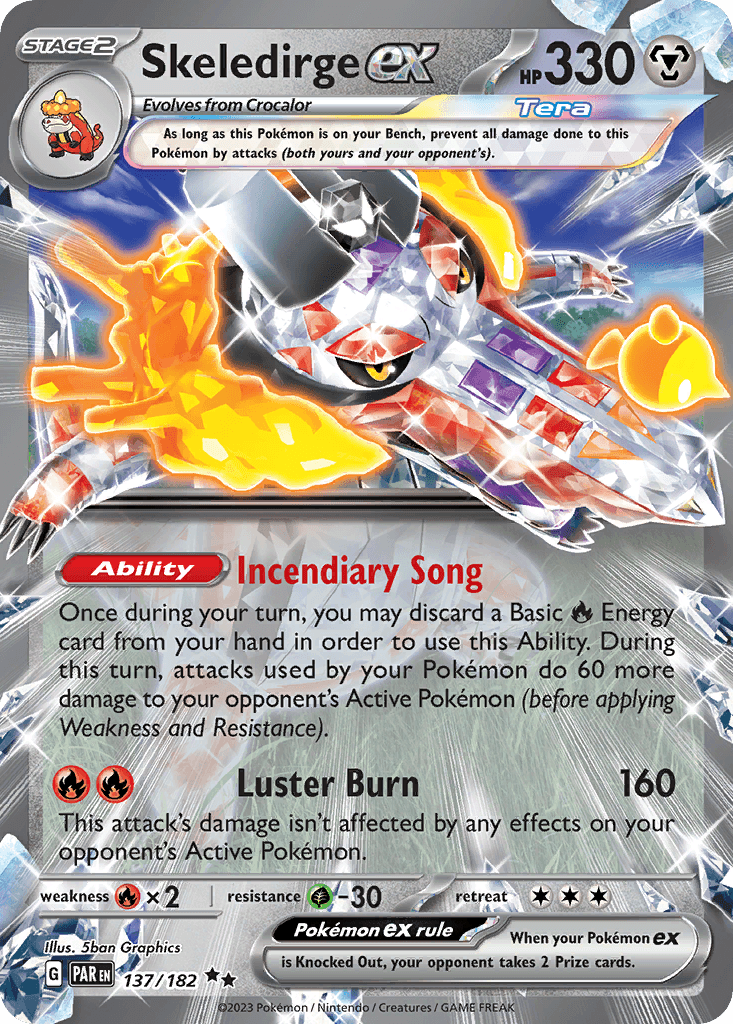 Skeledirge ex Paradox Rift card