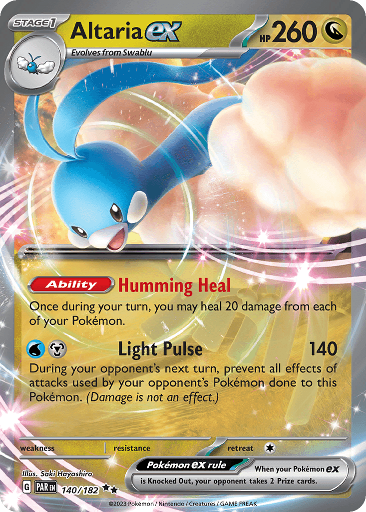 Altaria ex Paradox Rift card