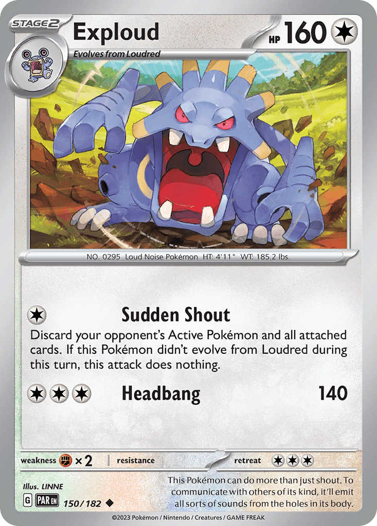 Exploud 寶可夢 card