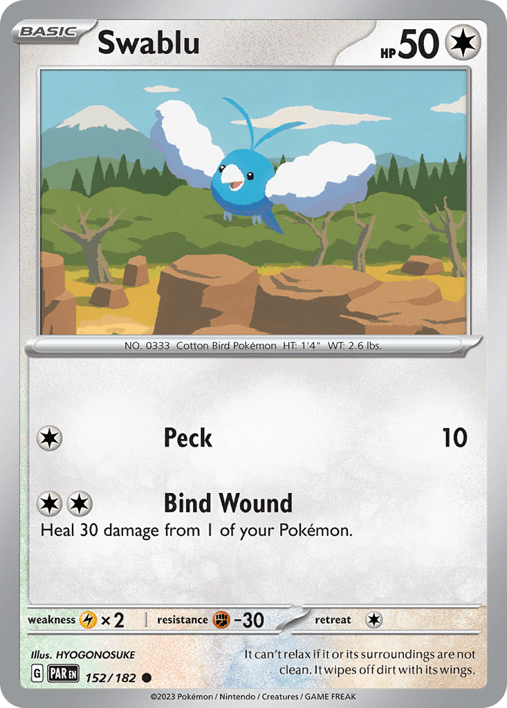 Swablu Paradox Rift card