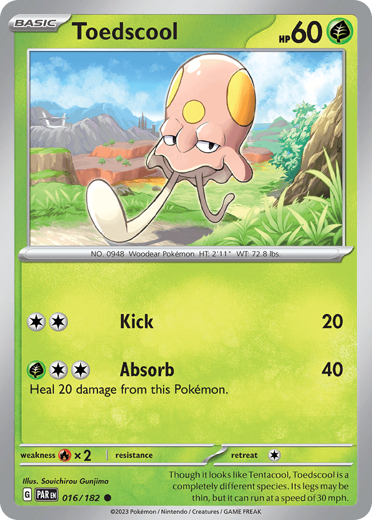 Toedscool Paradox Rift card