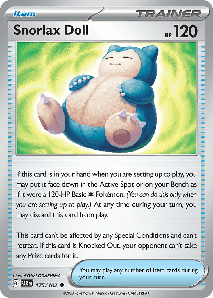 Snorlax Doll Paradox Rift card