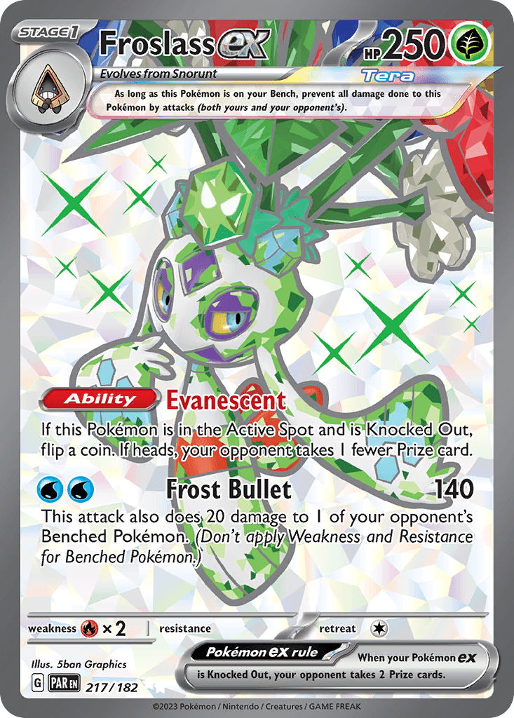 Froslass ex Paradox Rift card