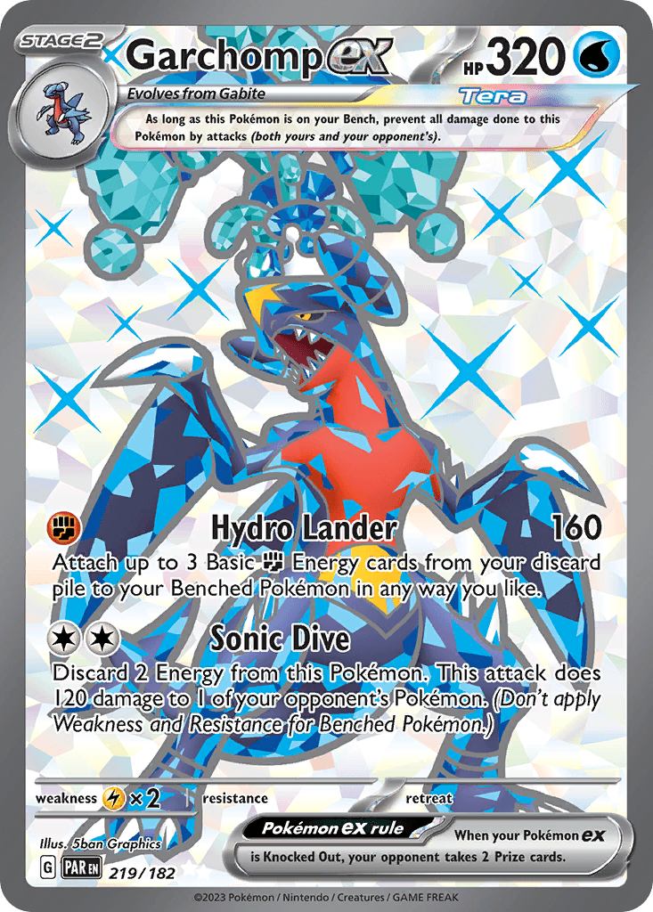 Garchomp ex Paradox Rift card
