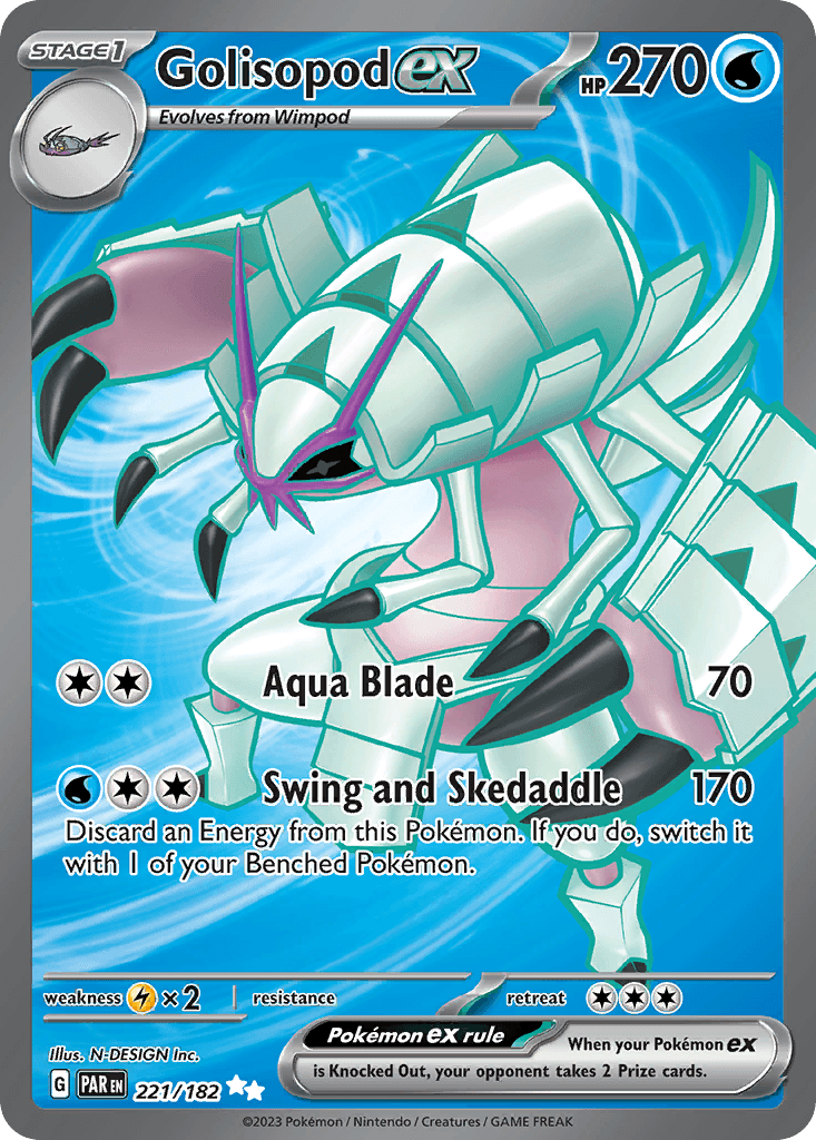 Golisopod ex Paradox Rift card