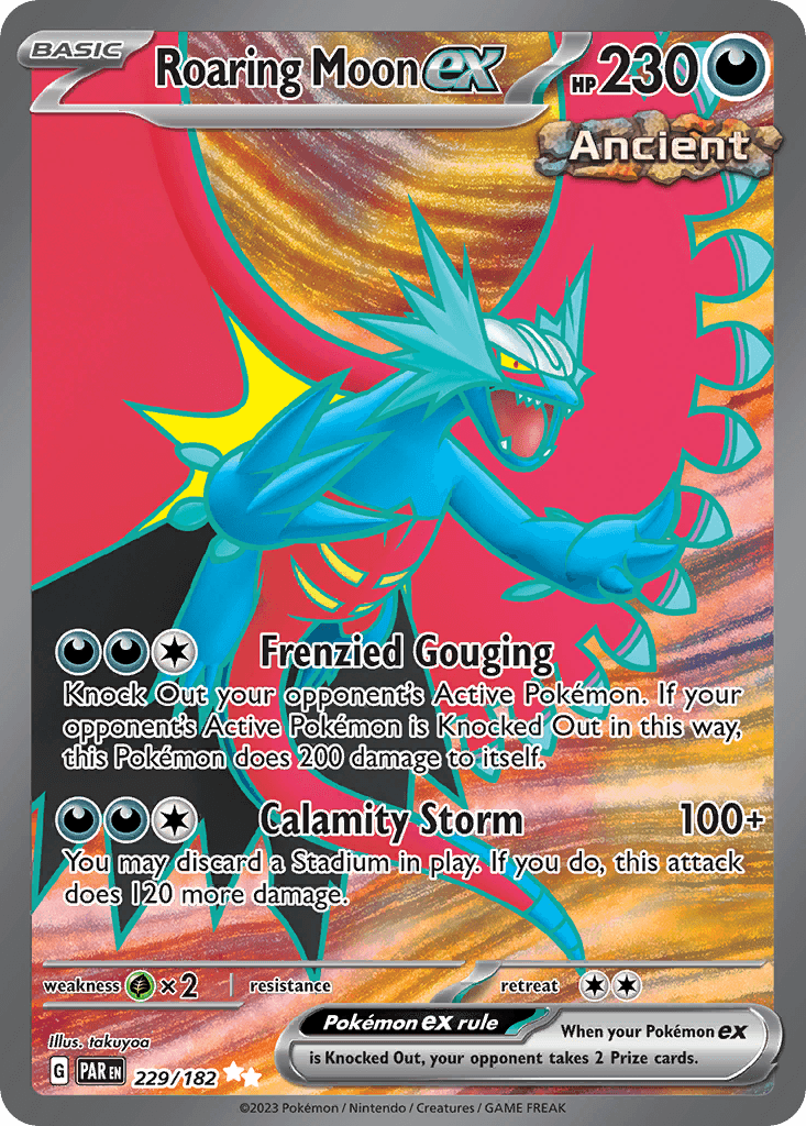 Roaring Moon ex Paradox Rift card