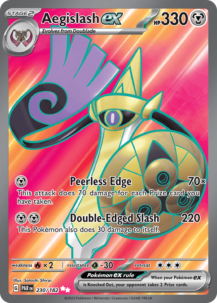 Aegislash ex Paradox Rift card
