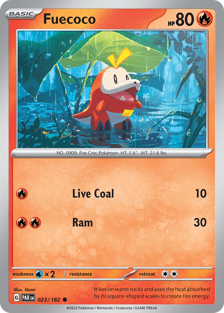Fuecoco Paradox Rift card