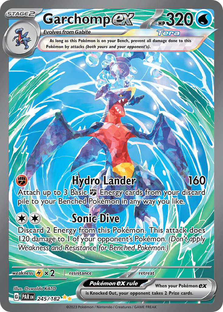 Garchomp ex Paradox Rift card