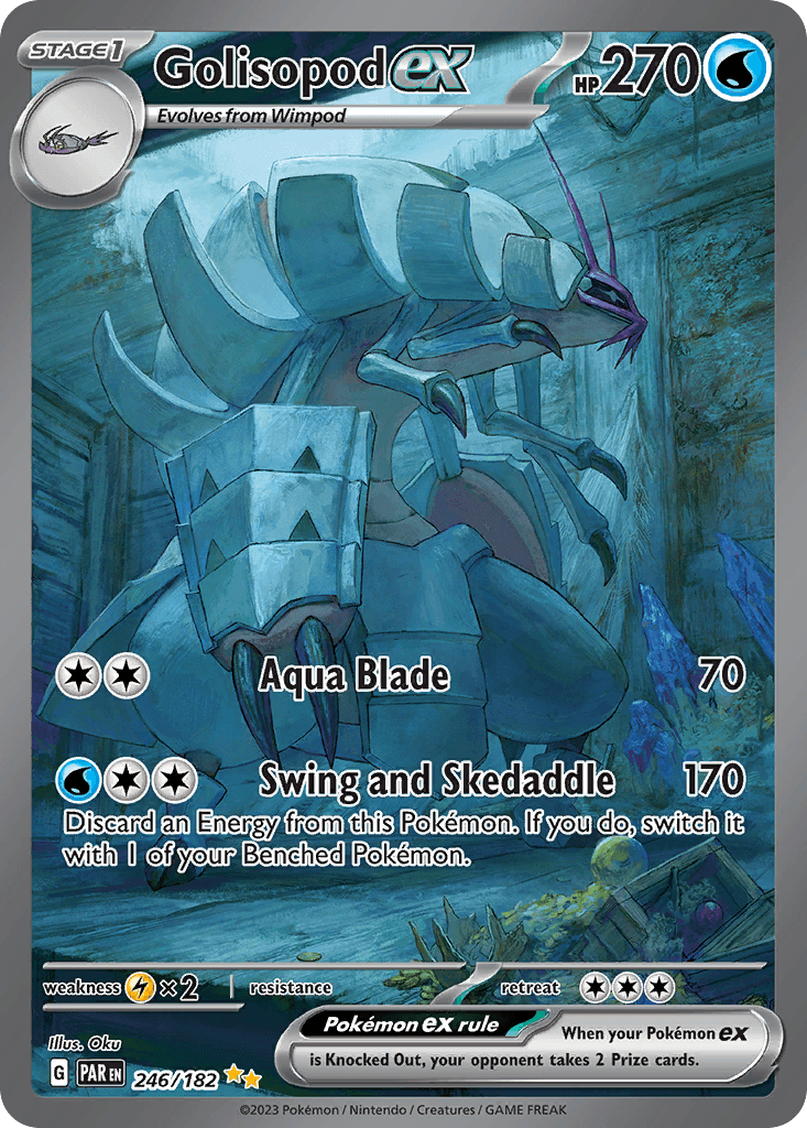 Golisopod ex Paradox Rift card