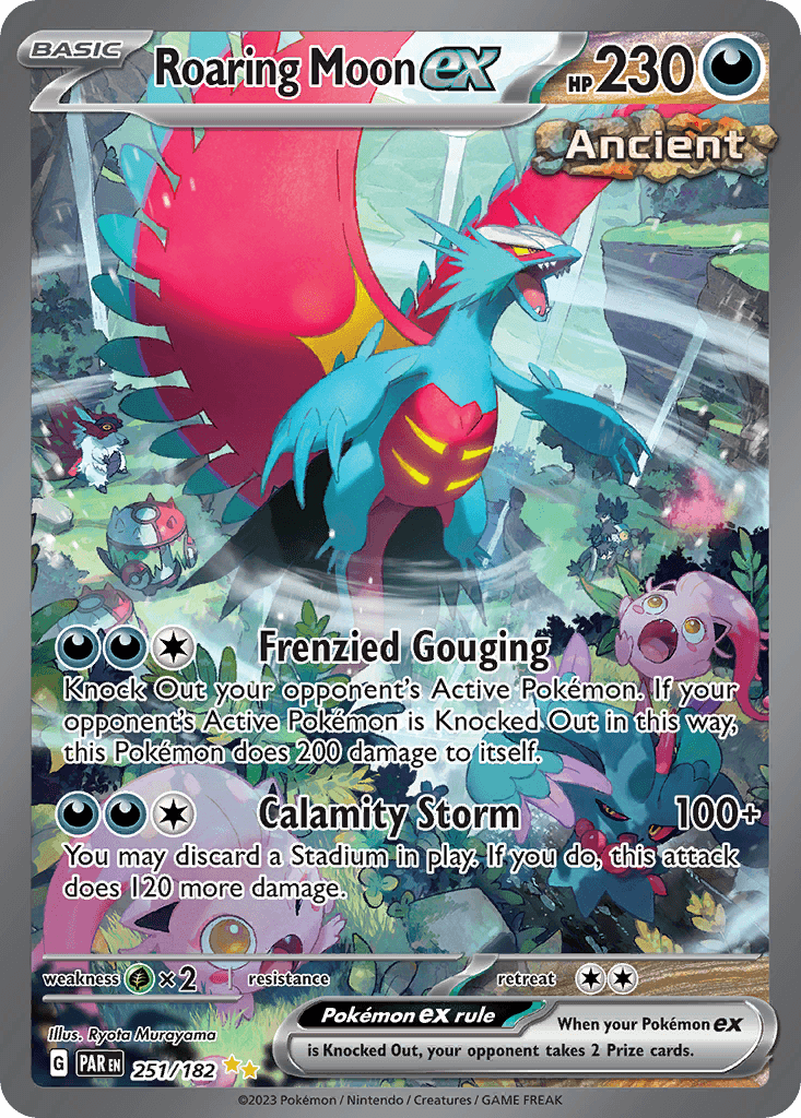 Roaring Moon ex Paradox Rift card