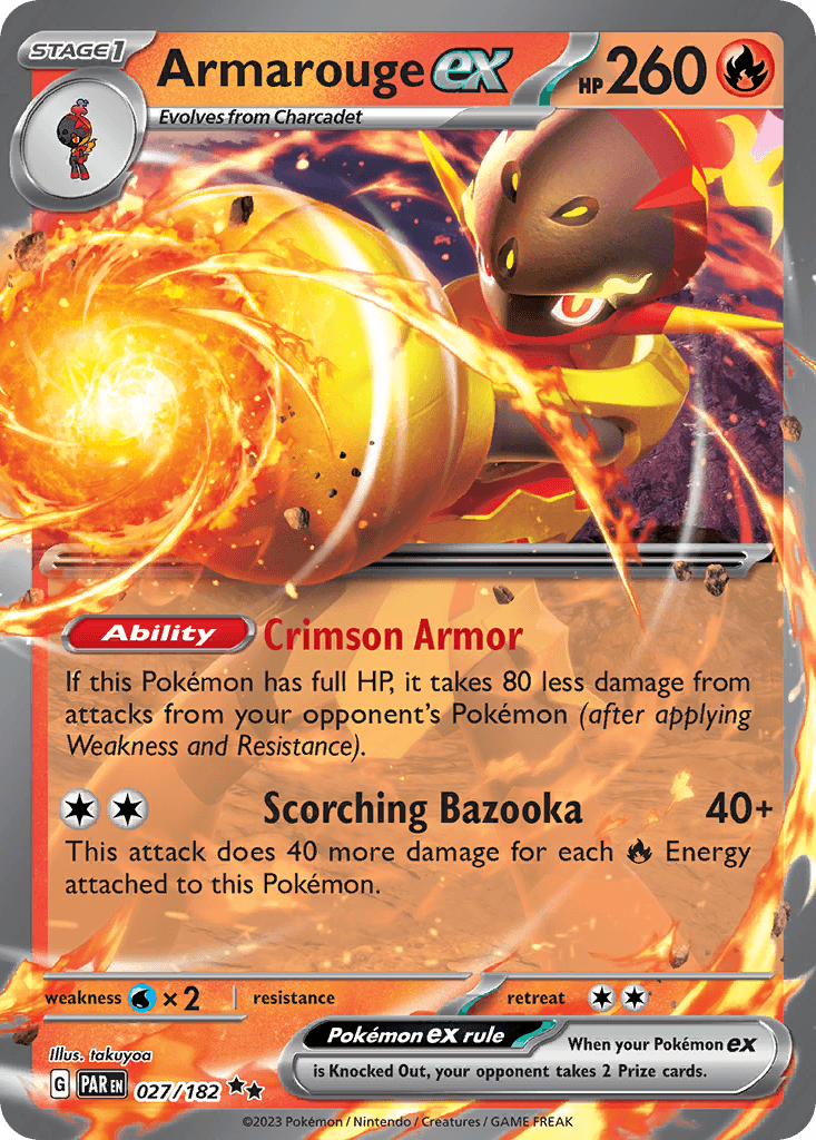 Armarouge ex Paradox Rift card