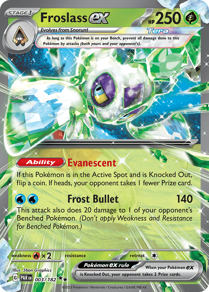 Froslass ex Paradox Rift card