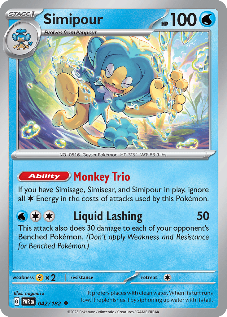 Simipour 寶可夢 card