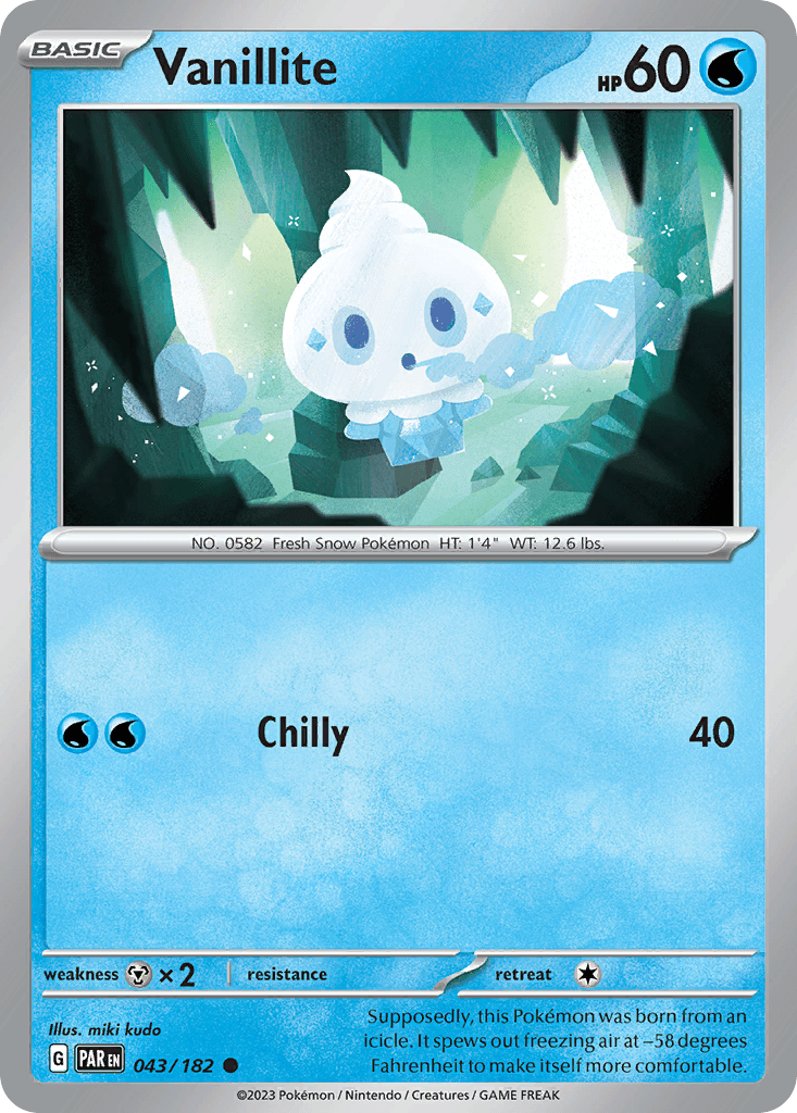 Vanillite 寶可夢 card