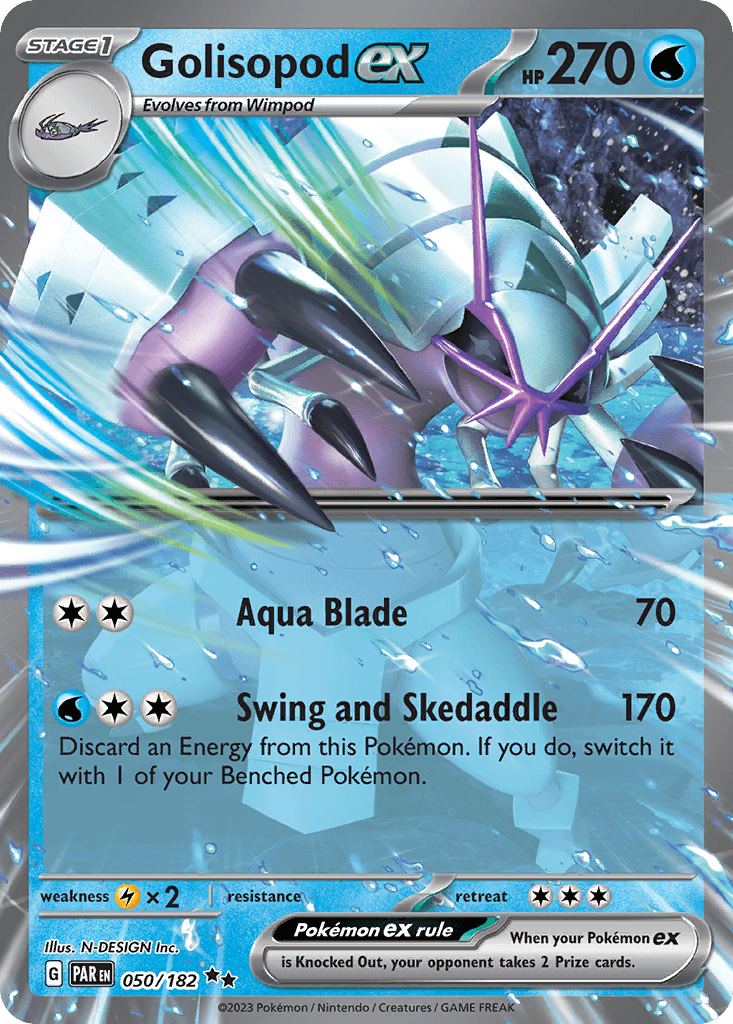 Golisopod ex Paradox Rift card