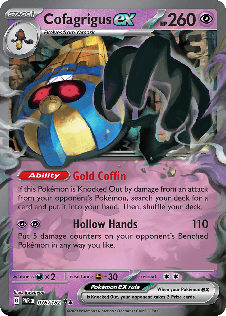 Cofagrigus ex Paradox Rift card