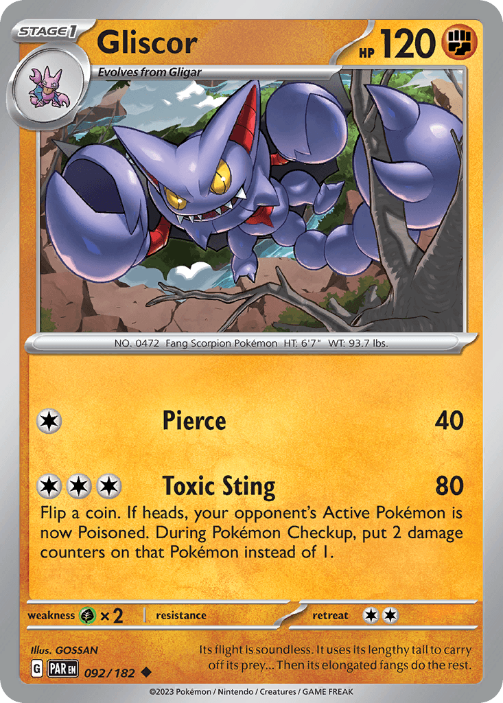 Gliscor Paradox Rift card