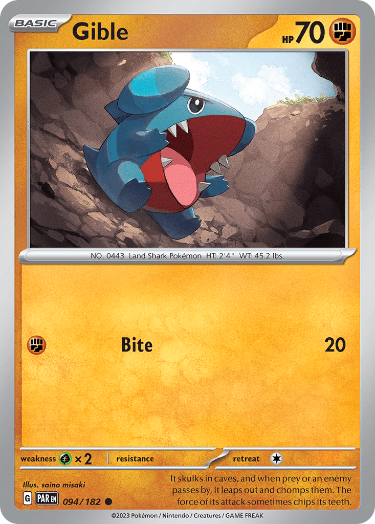 Gible Paradox Rift card