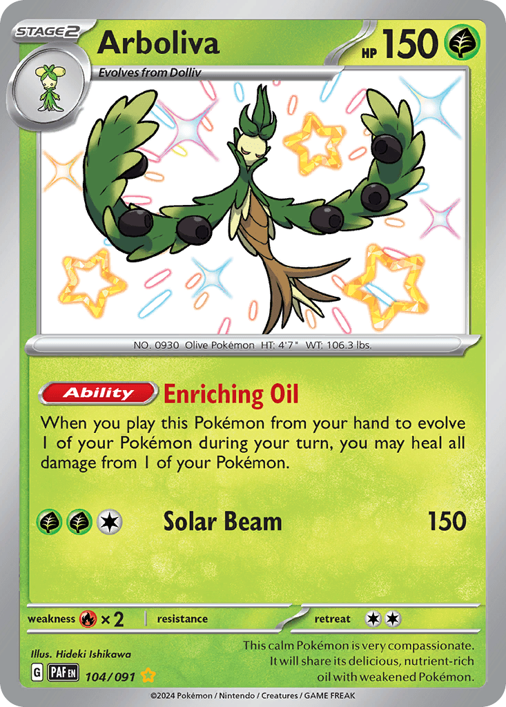 Arboliva Paldean Fates card