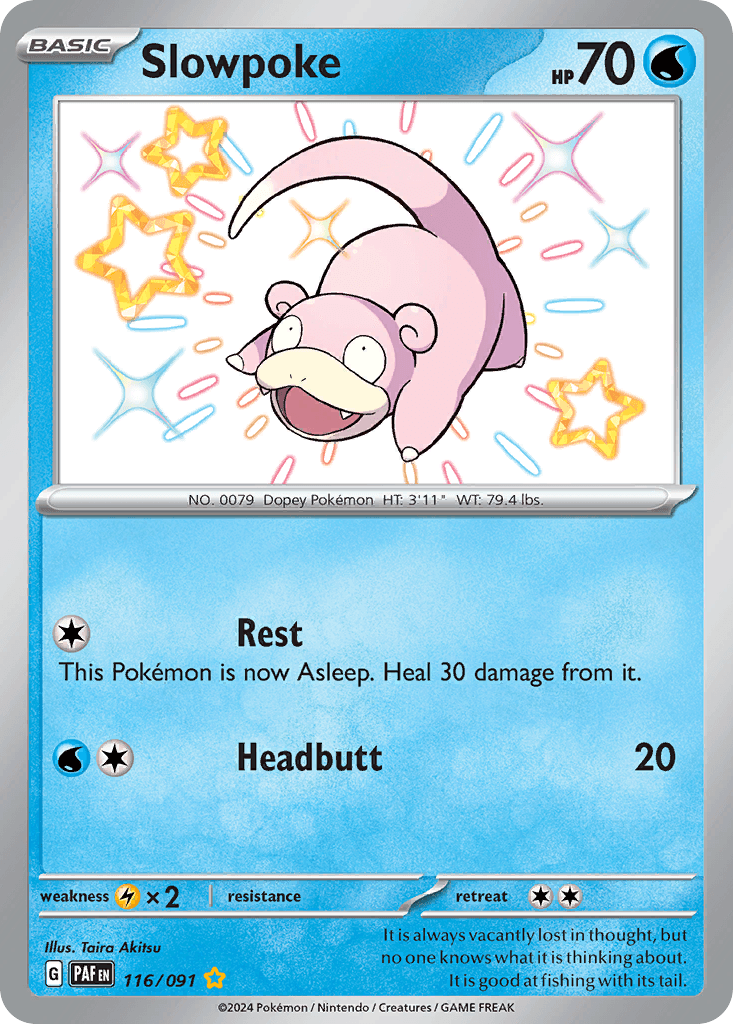 Slowpoke Paldean Fates card