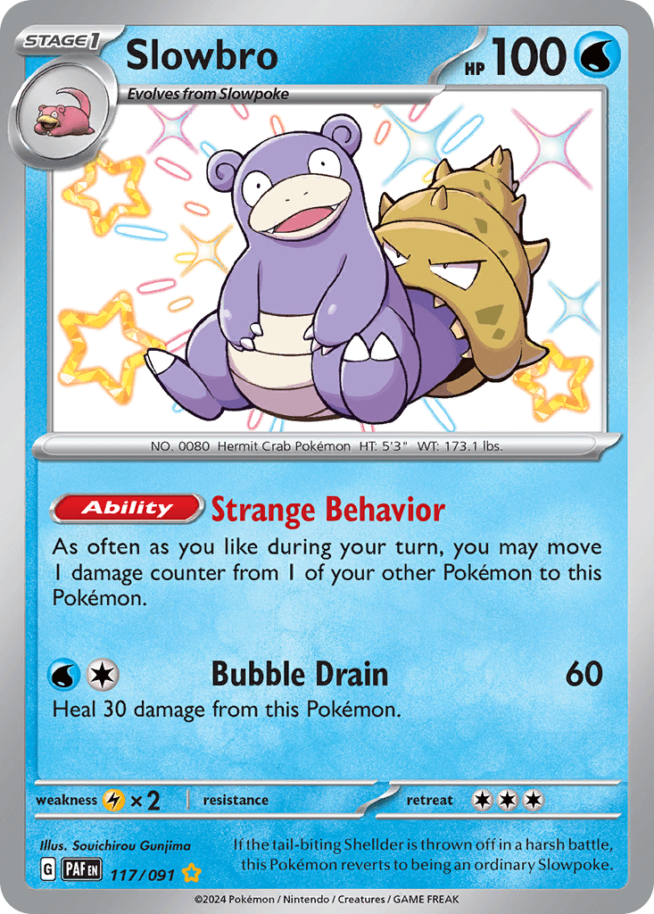 Slowbro Paldean Fates card