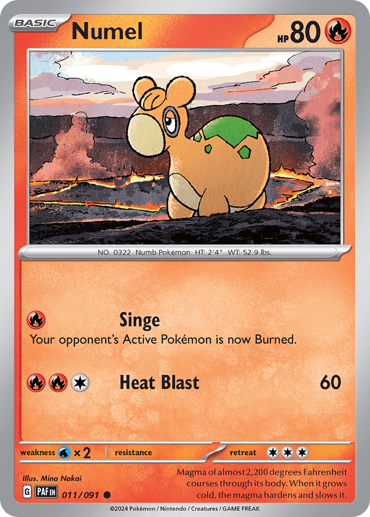 Numel Paldean Fates card
