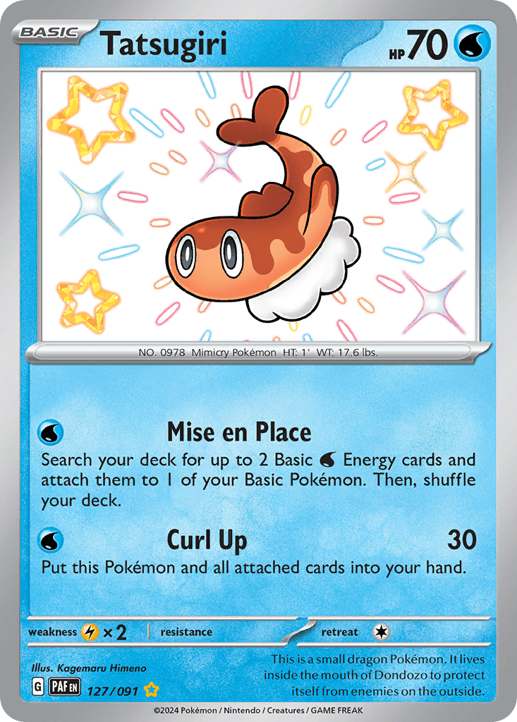 Tatsugiri Paldean Fates card