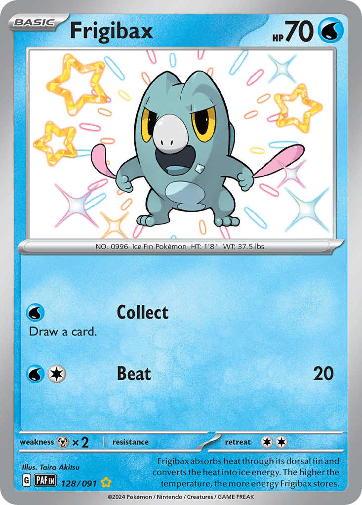 Frigibax Paldean Fates card