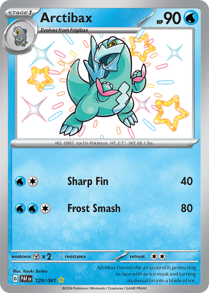 Arctibax Paldean Fates card