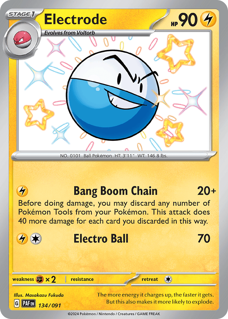 Electrode Paldean Fates card
